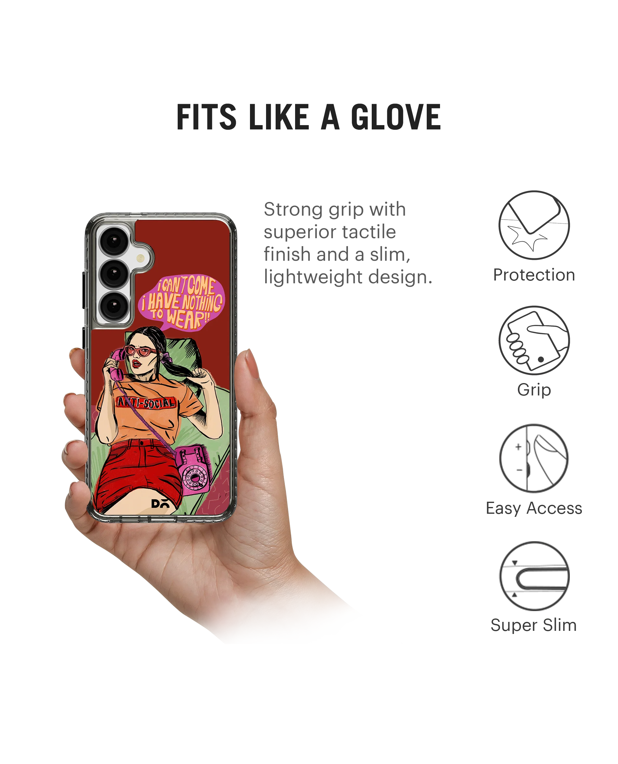 Anti Social Babe Stride 2.0 Case Cover For Samsung Galaxy S24 Plus - Image 5