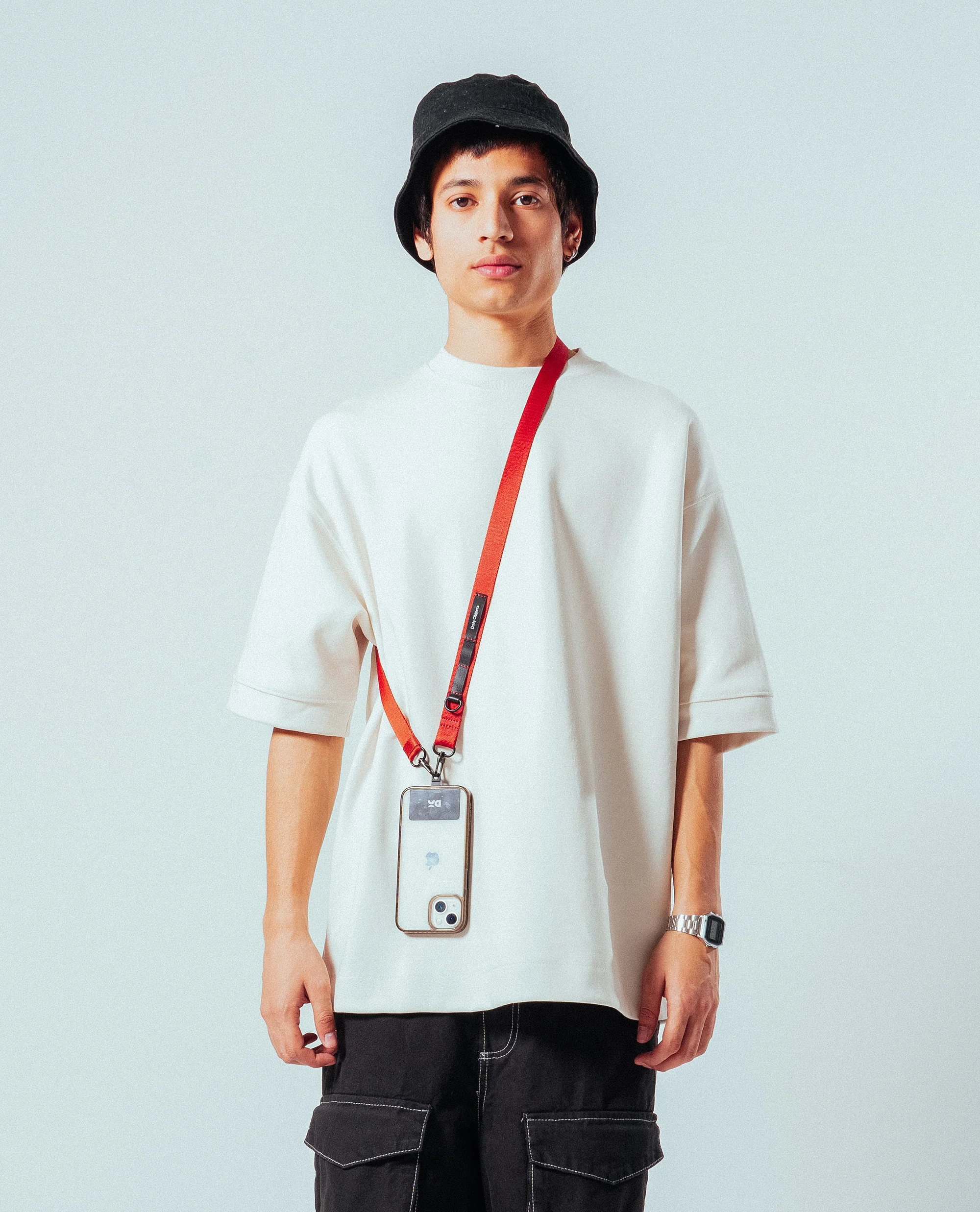 Black Crossbody Utility Phone Lanyard - Strap - Image 47