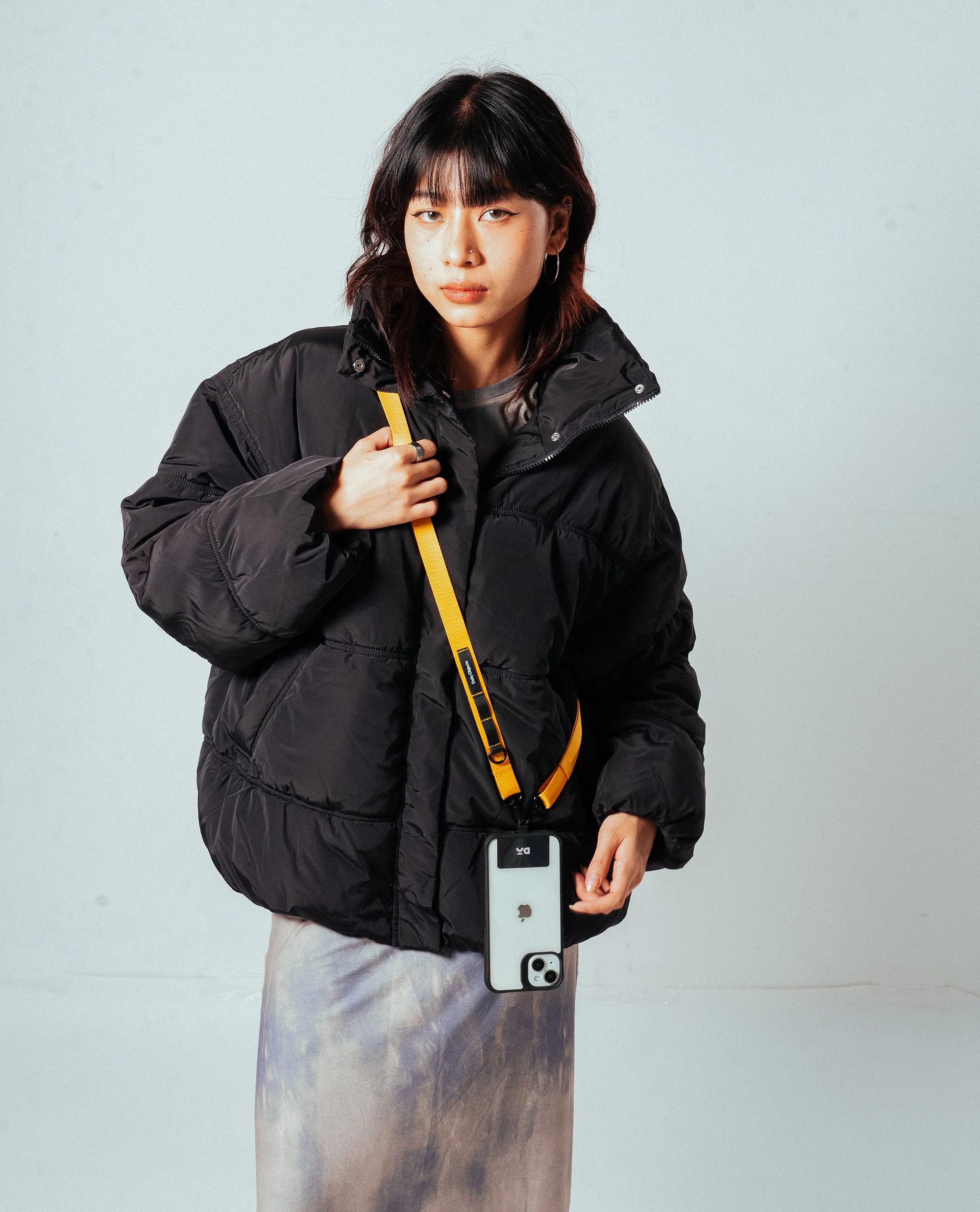 Black Crossbody Utility Phone Lanyard - Strap - Image 57