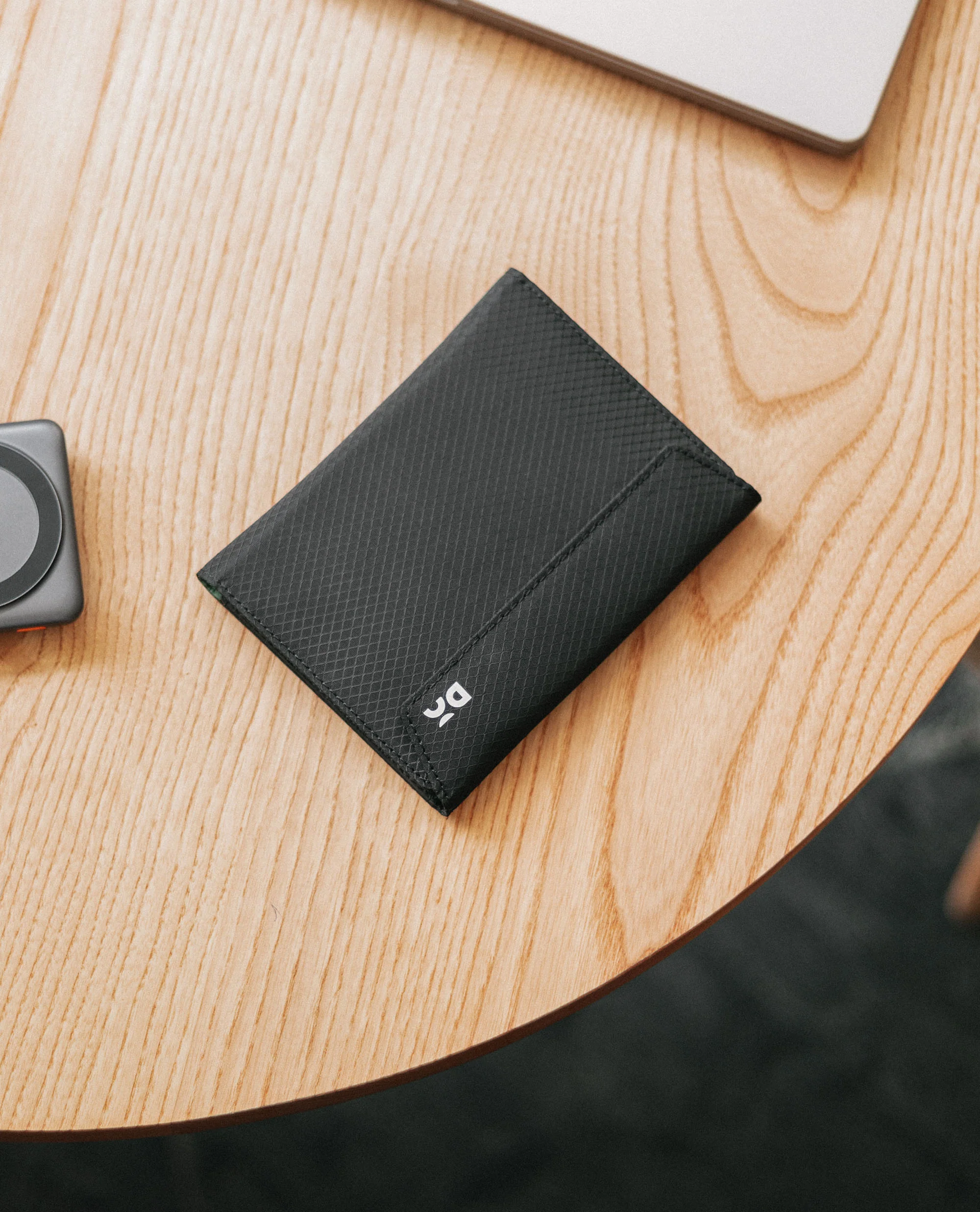 Black Ripstop Lounge Passport Wallet - Image 4
