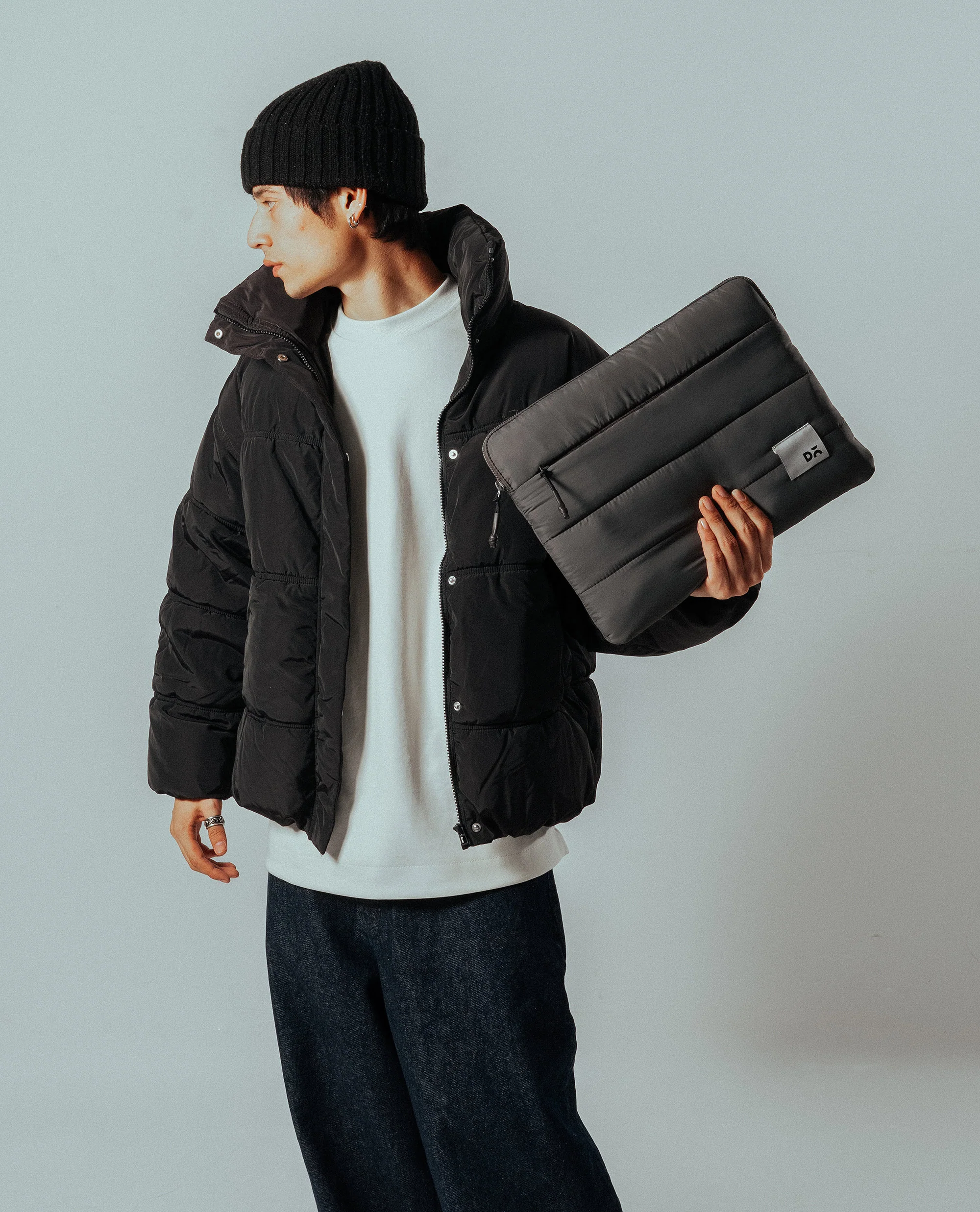 Carbon Black Stria Laptop Sleeve - Medium - Image 62