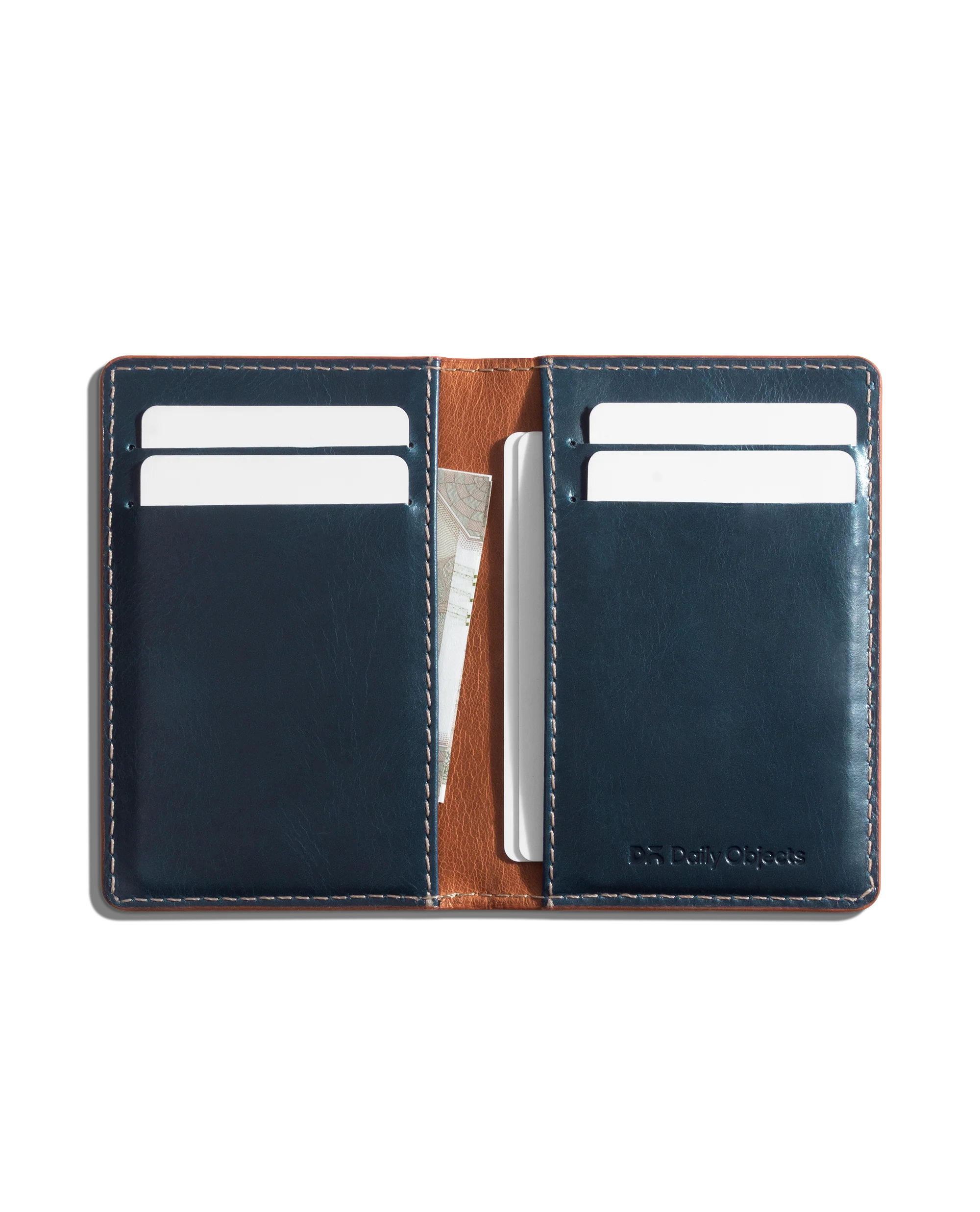 Log Bi-Fold Leather Wallet - Image 3