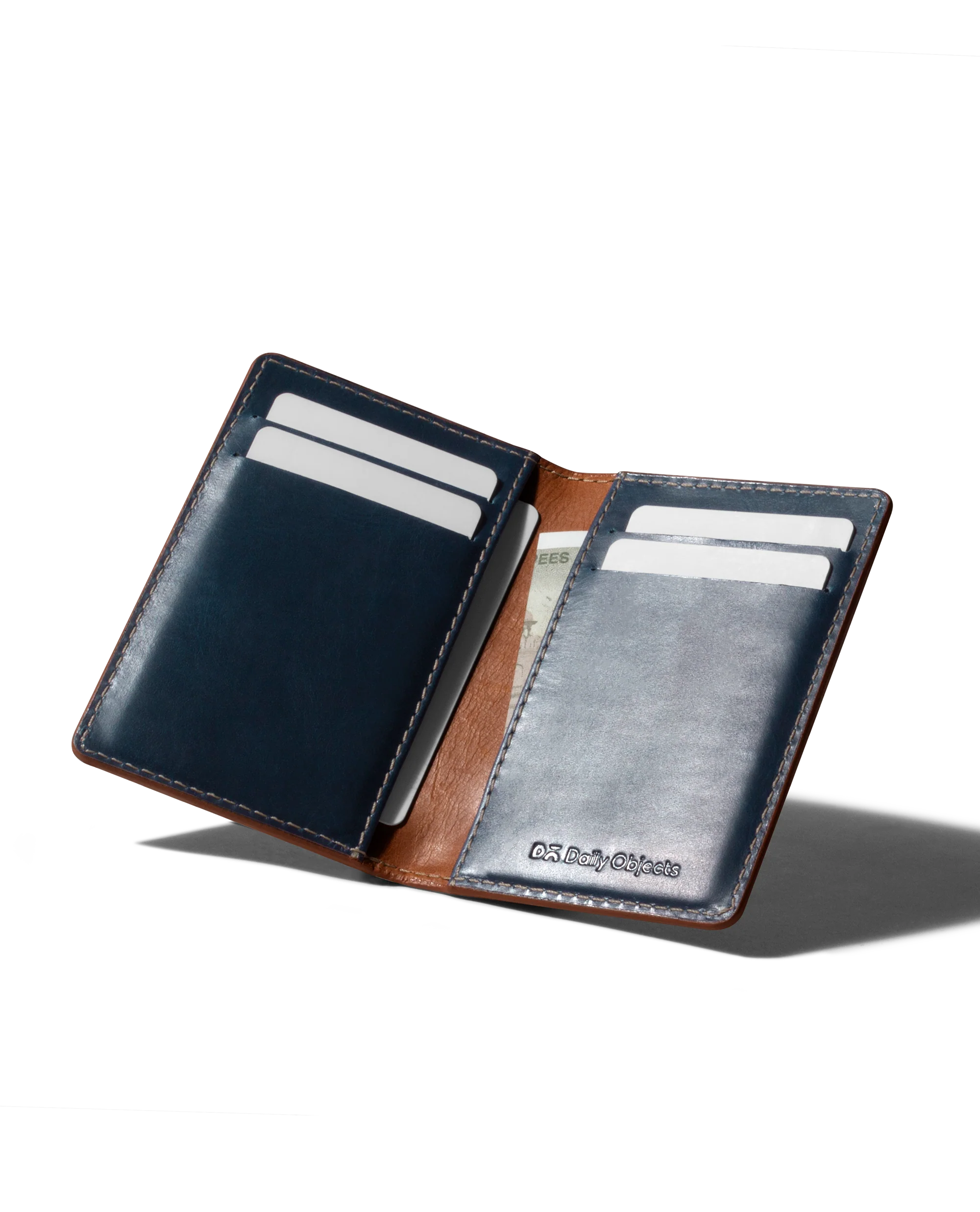 Log Bi-Fold Leather Wallet - Image 5