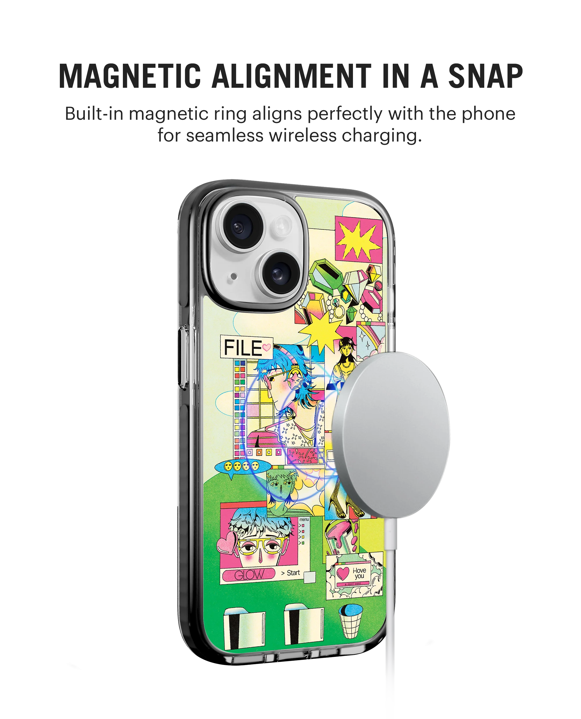 DailyObjects Digital Arcade Stride 3.0 MagSafe Case Cover For iPhone 15 - Image 3