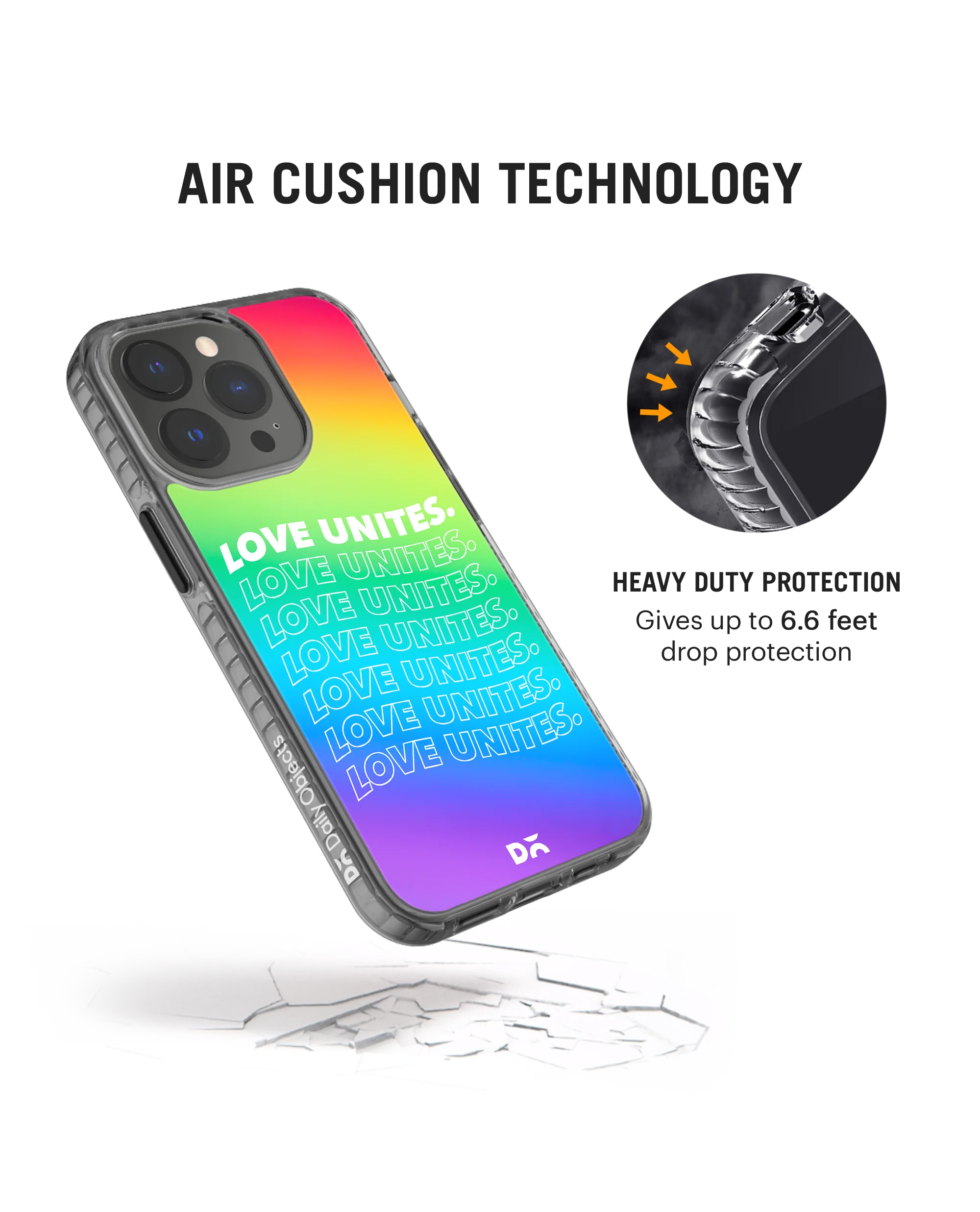 DailyObjects Love Unites Stride 2.0 Phone Case Cover For iPhone 15 Pro Max - Image 5