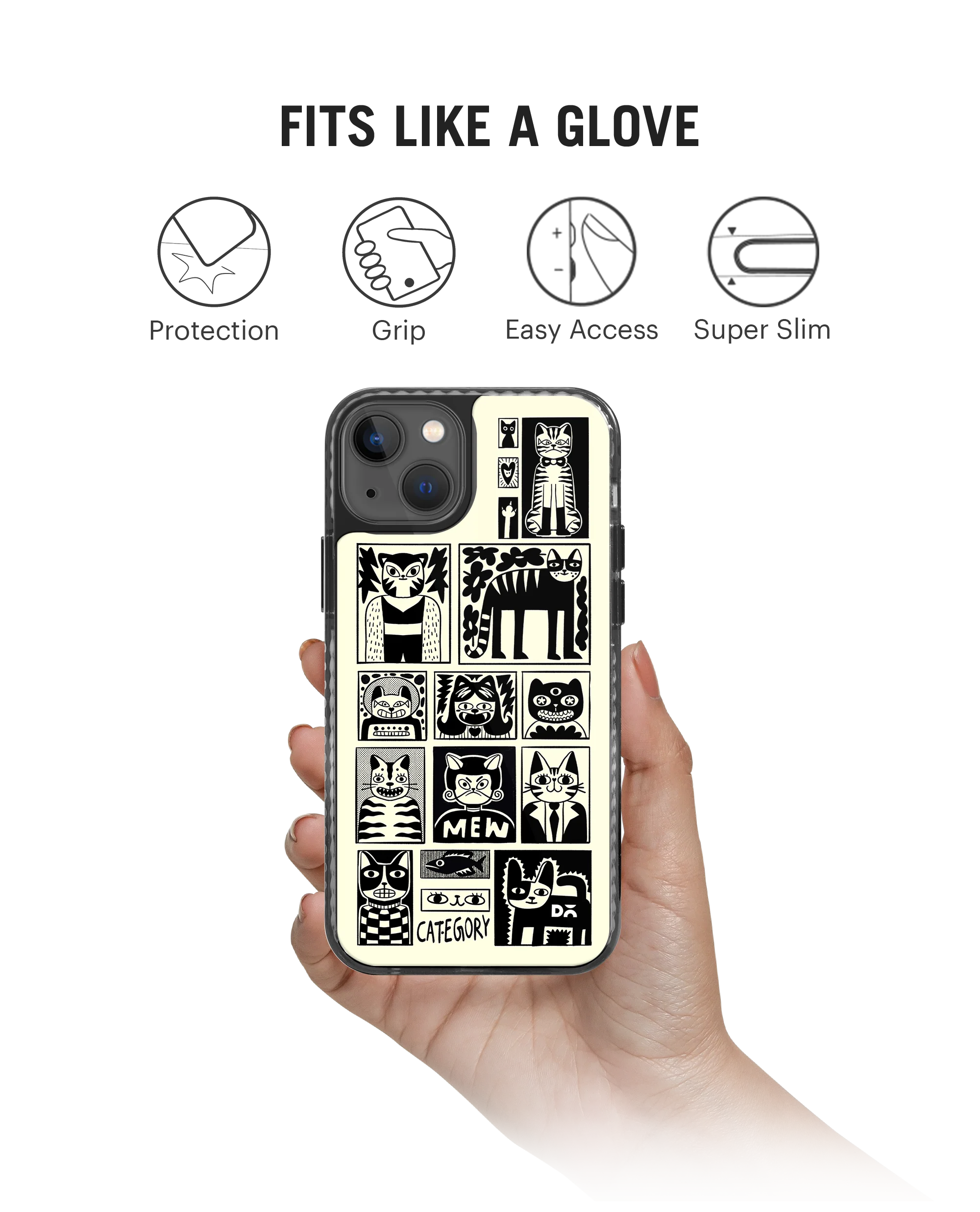 DailyObjects Mew Men Stride 2.0 Case Cover For iPhone 13 - Image 2