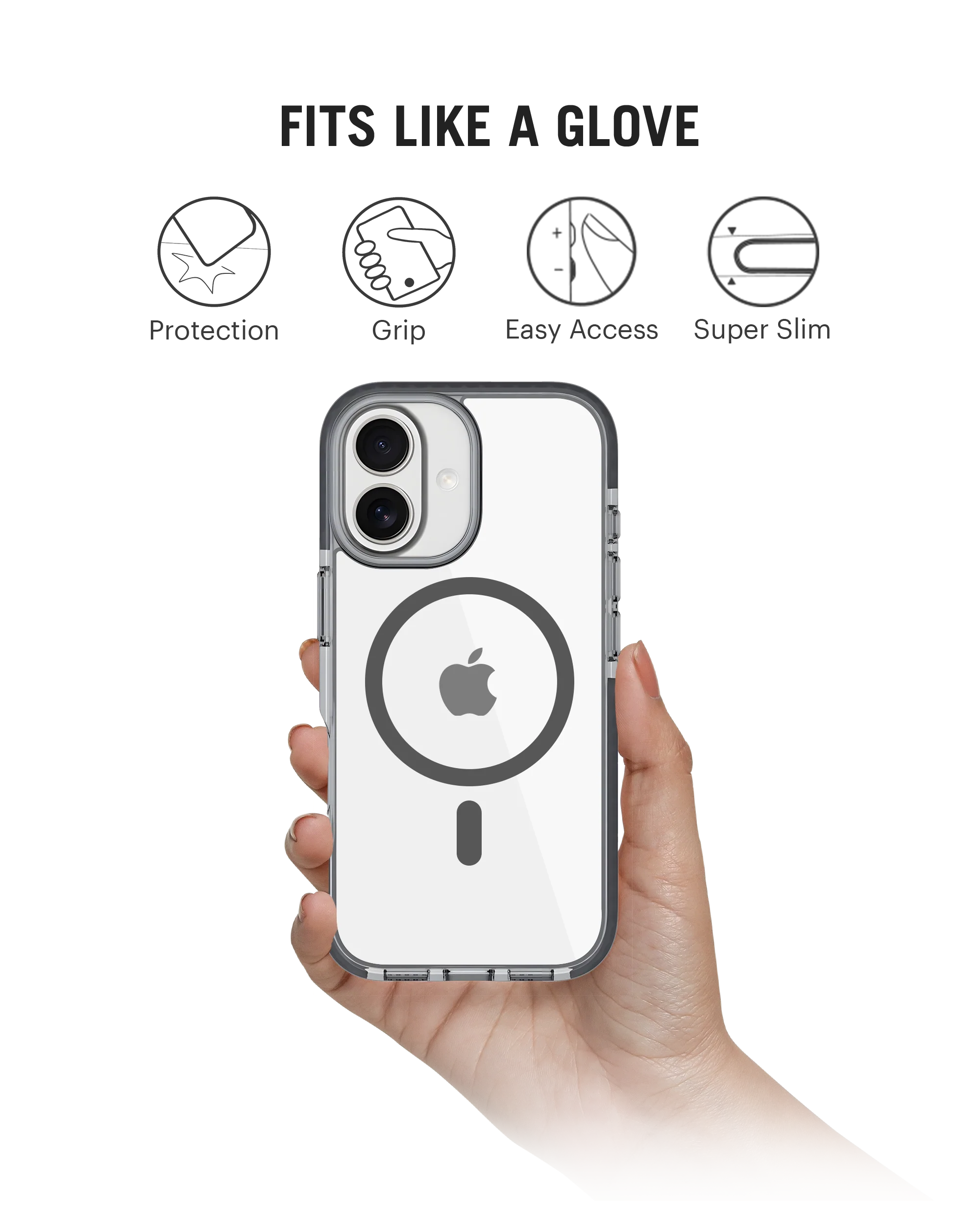 DailyObjects Stride 2.0 Clear MagSafe Phone Case Cover For iPhone 17 - Image 6