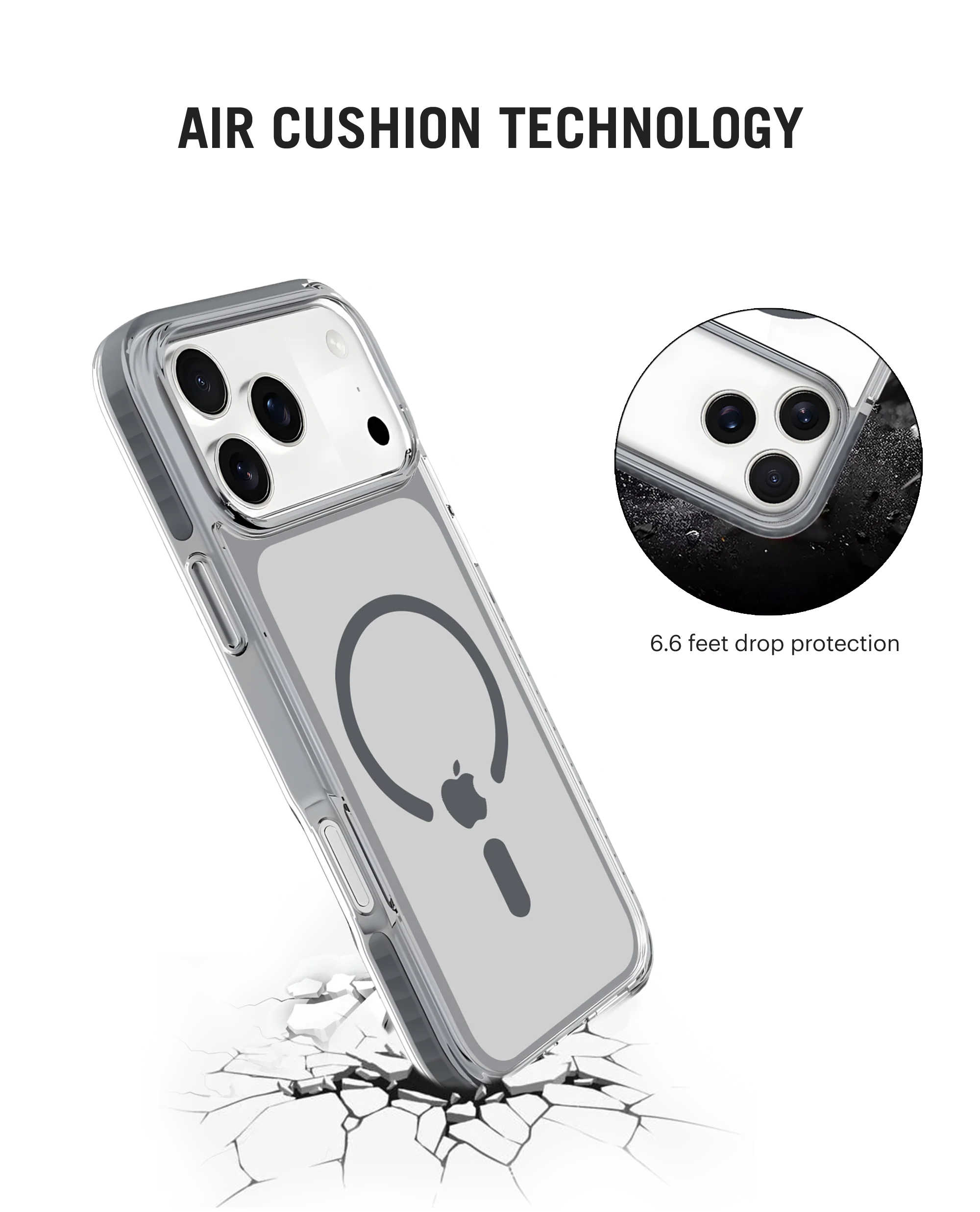DailyObjects Stride 2.0 Clear MagSafe Phone Case Cover For iPhone 17 Pro - Image 5