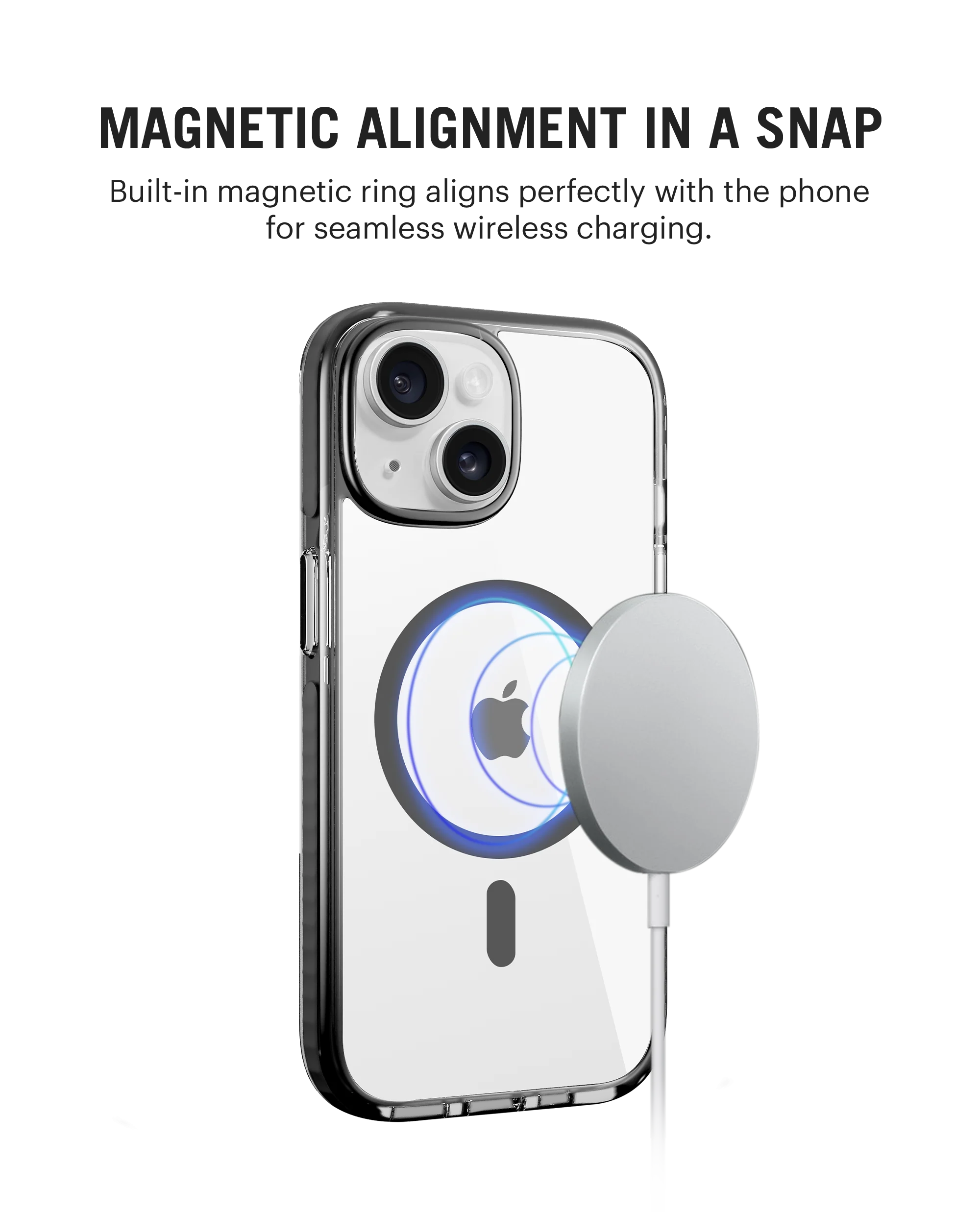 DailyObjects Stride 3.0 Clear MagSafe Phone Case Cover For iPhone 15 - Image 2