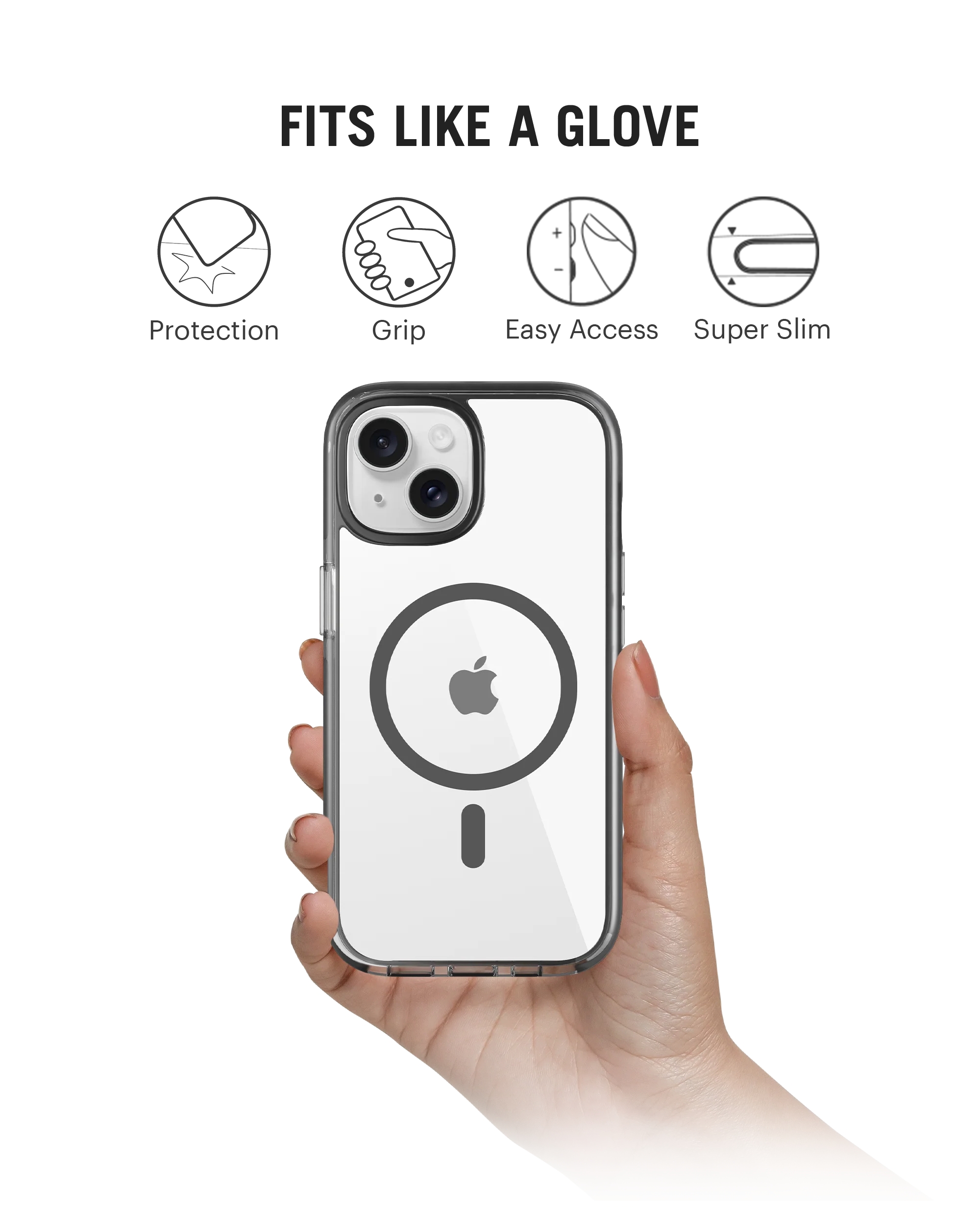 DailyObjects Stride 3.0 Clear MagSafe Phone Case Cover For iPhone 15 - Image 6