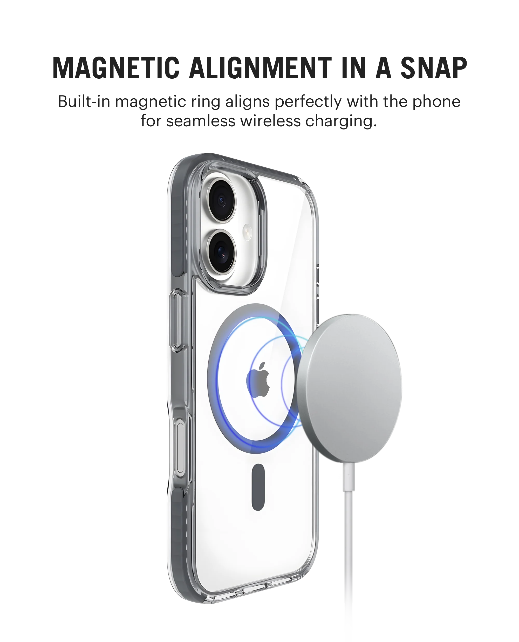 DailyObjects Stride 3.0 Clear MagSafe Phone Case Cover For iPhone 16 - Image 2