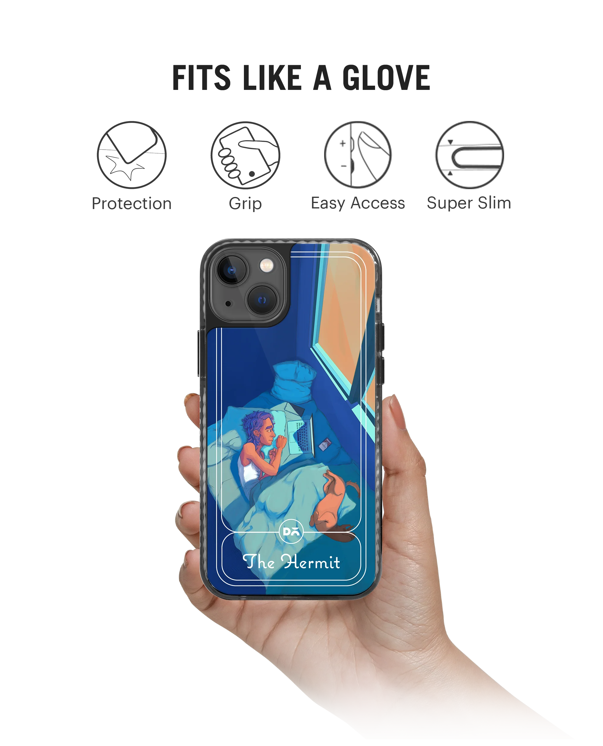 DailyObjects The Hermit Stride 2.0 Phone Case Cover For iPhone 15 Plus - Image 2