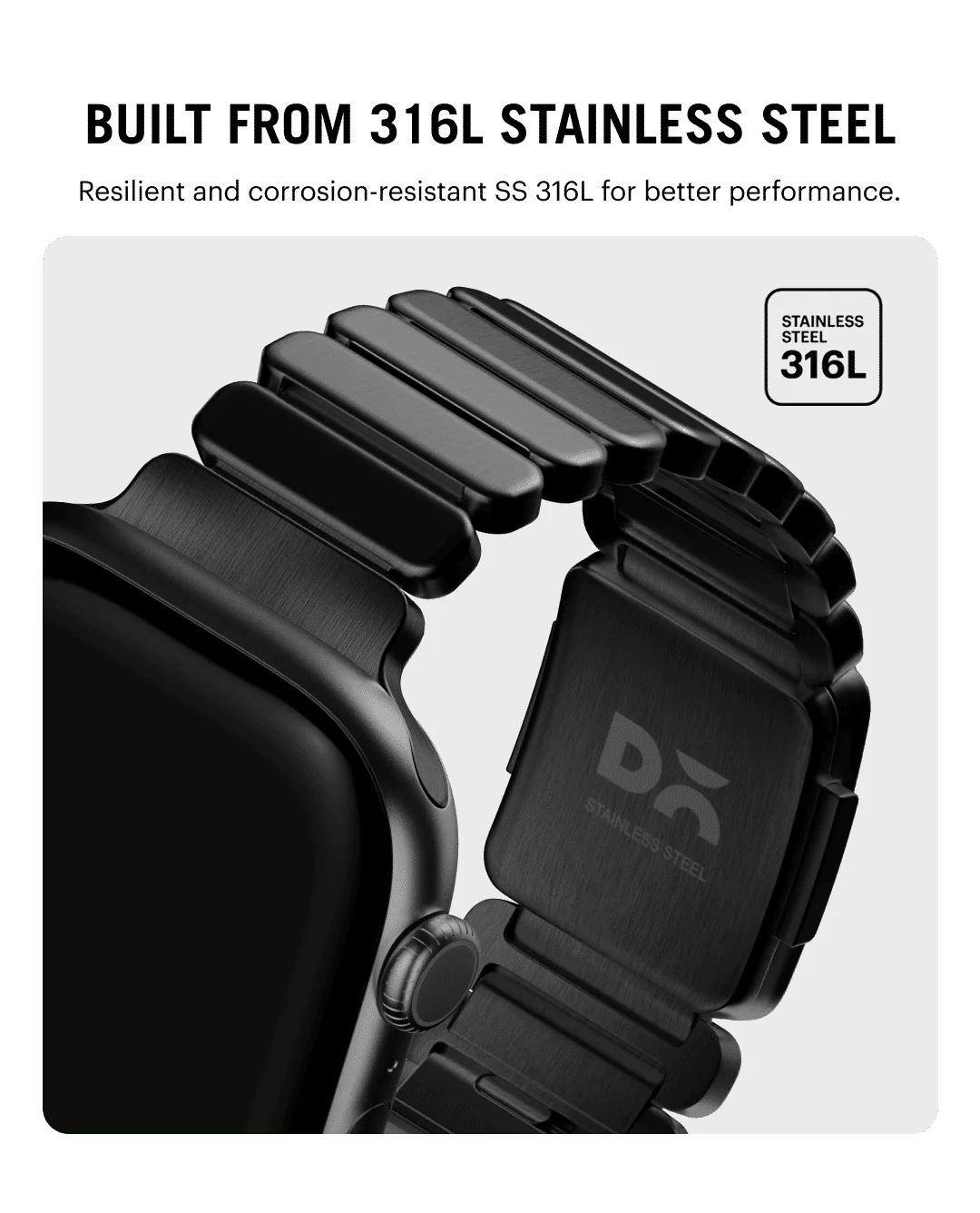 Link Steel Apple Watch Band - Image 11