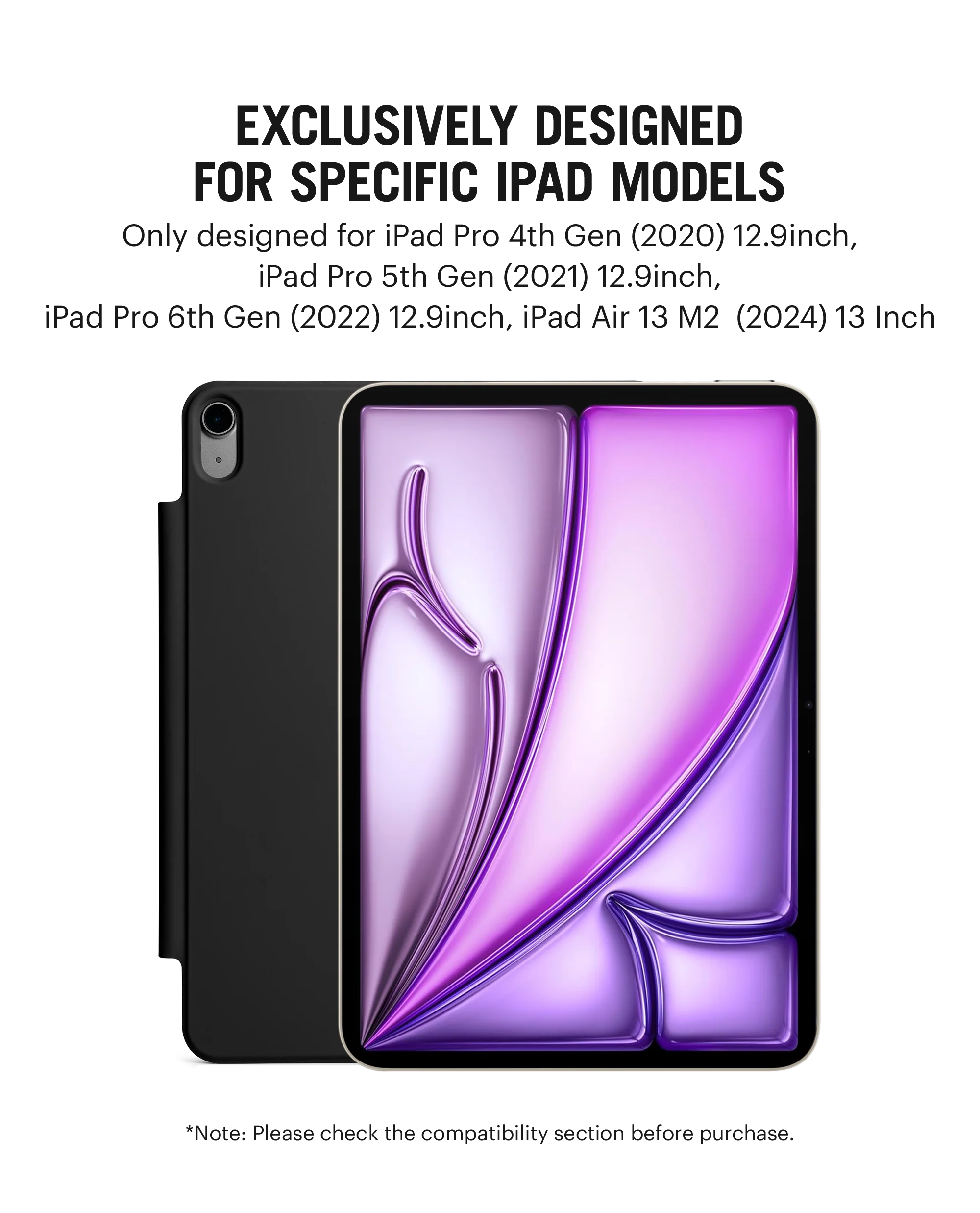 Pleat Y-Fold Magnetic iPad Case for iPad Air 2024 13 Inch - Image 6