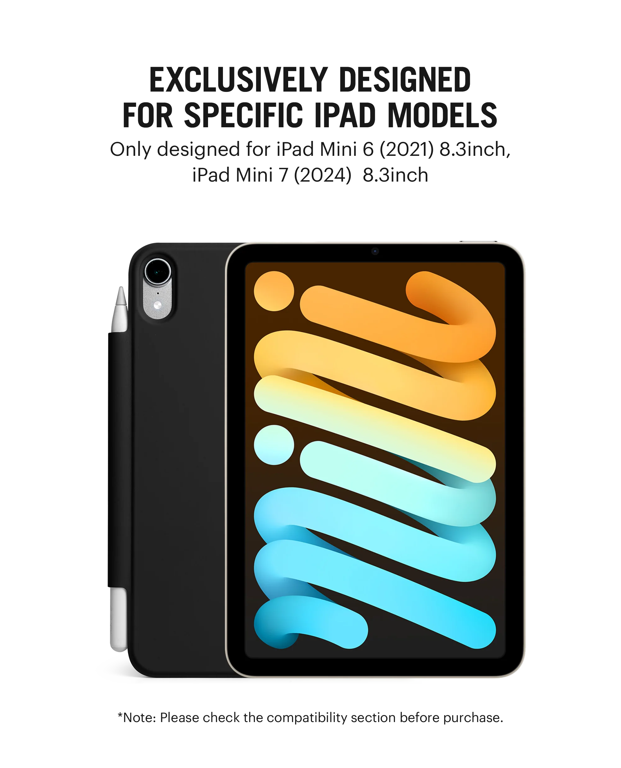 Pleat Y-Fold Magnetic iPad Case for iPad Mini 6 - Image 4