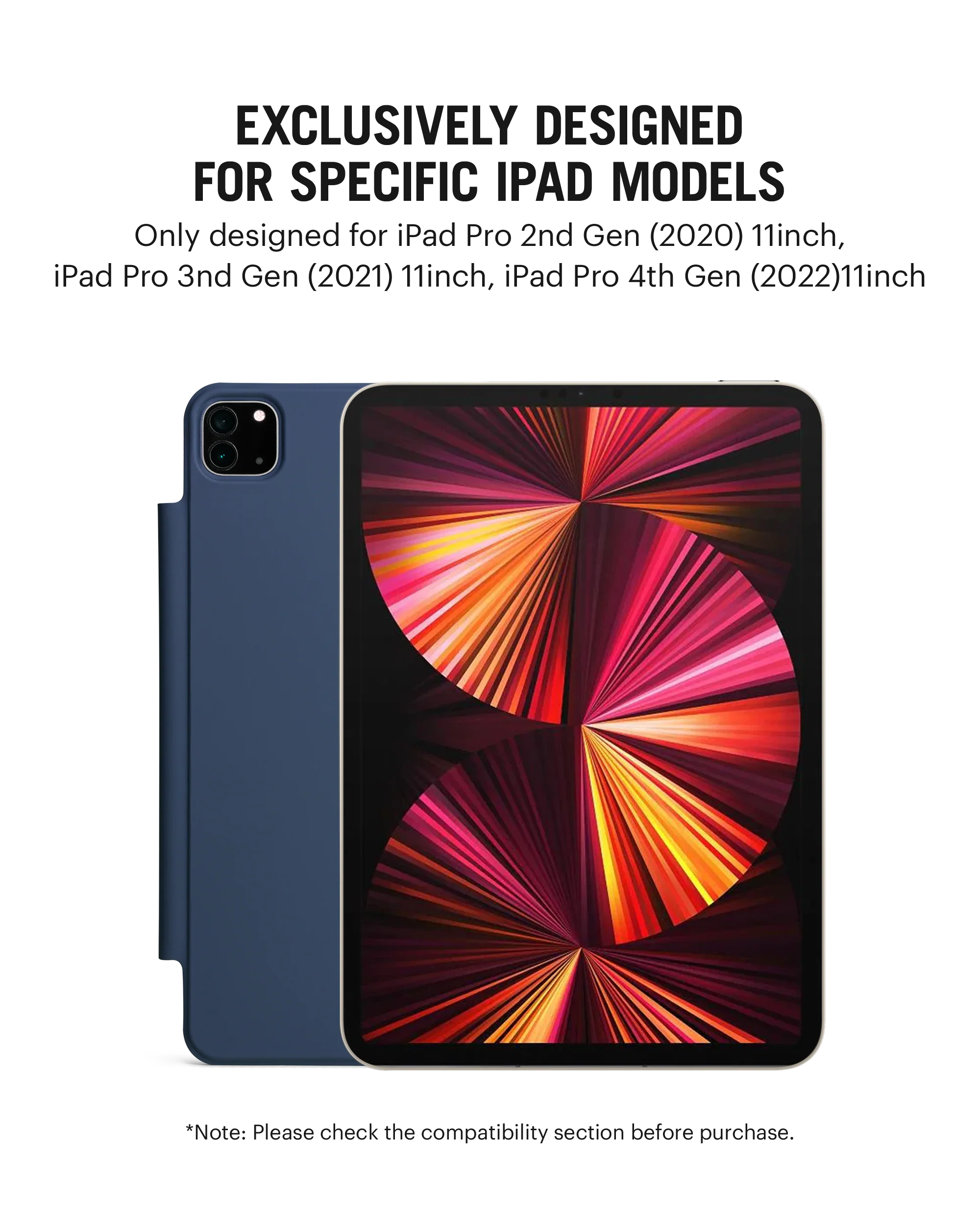 Pleat Y-Fold Magnetic iPad Case for iPad Pro 2nd Gen 2020 11 Inch - Image 20