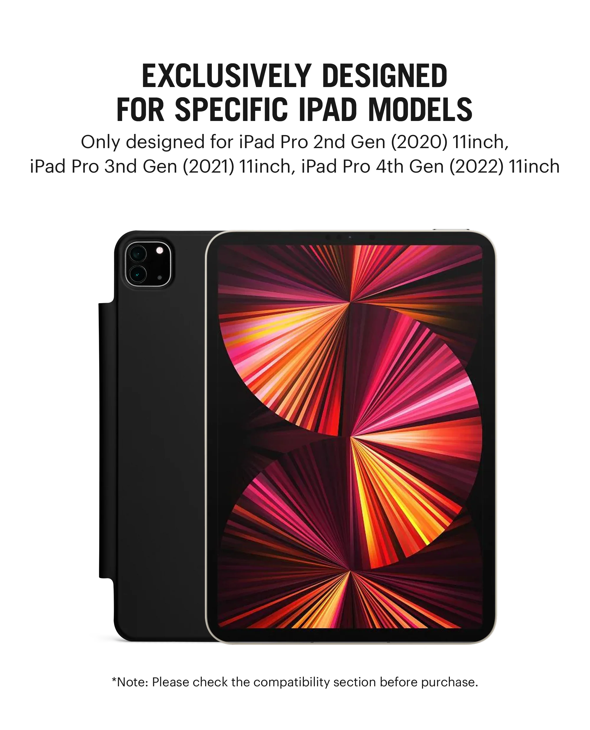Pleat Y-Fold Magnetic iPad Case for iPad Pro 4th Gen 2022 11 Inch - Image 5
