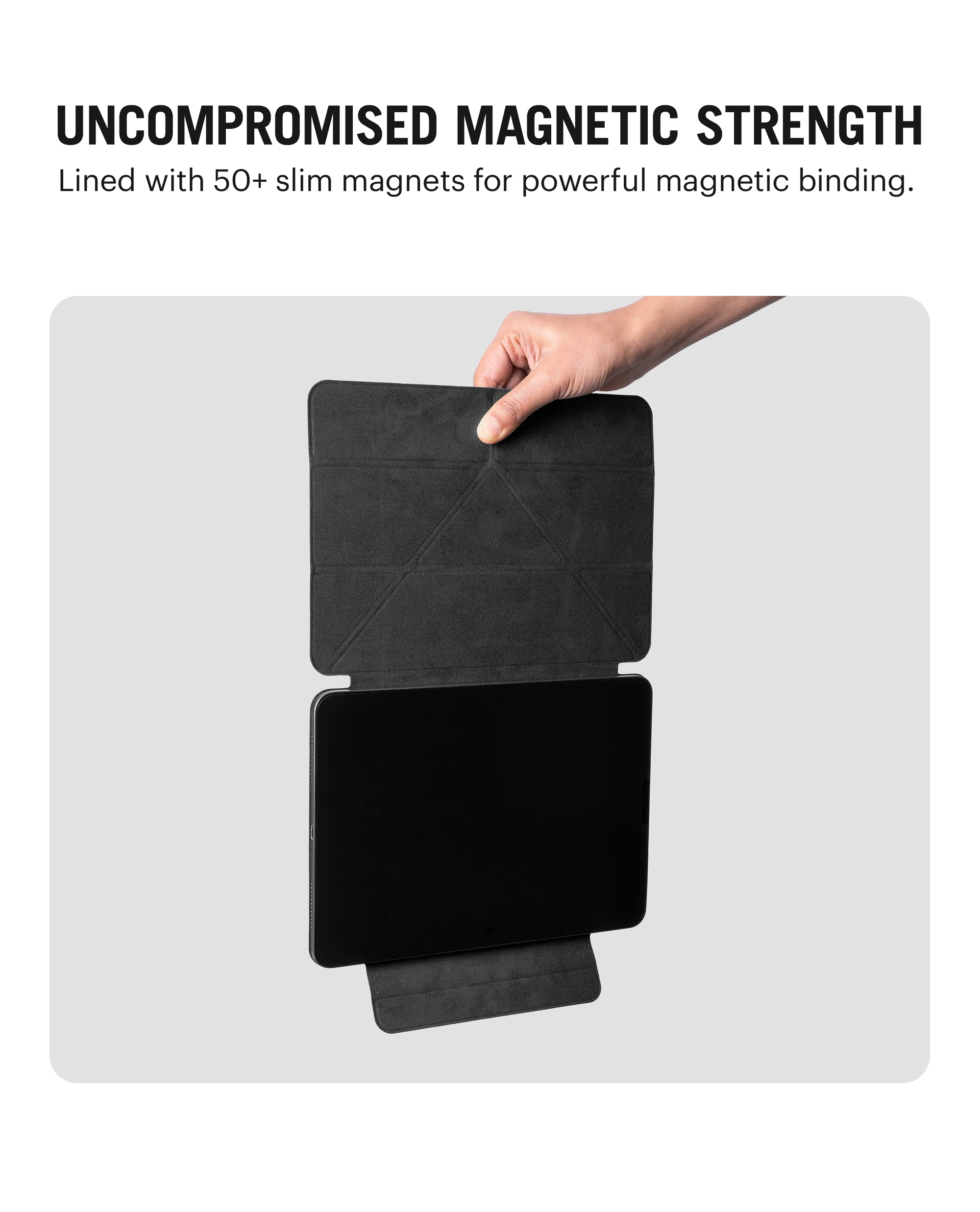 Pleat Y-Fold Magnetic iPad Case for iPad Pro 5 2021 12.9 Inch - Image 4