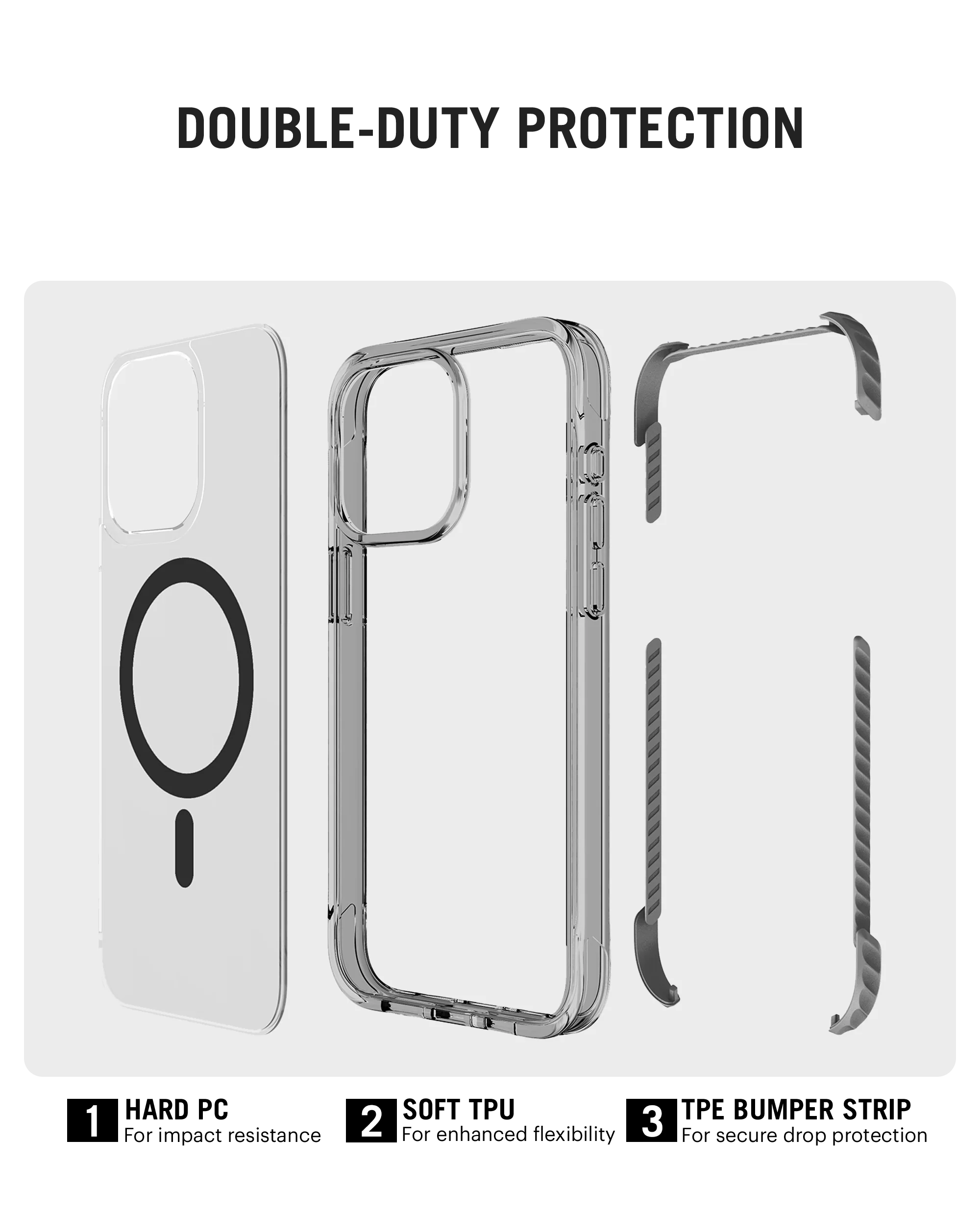 Reflex MagSafe Shield Phone Case Cover For iPhone 15 Pro - Image 20