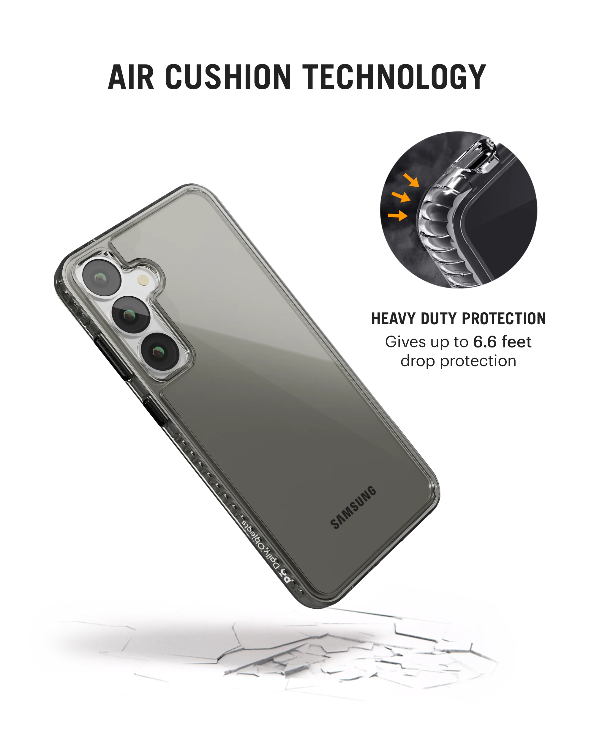 Stride 2.0 Clear Case Cover for Samsung Galaxy S25 - Image 2