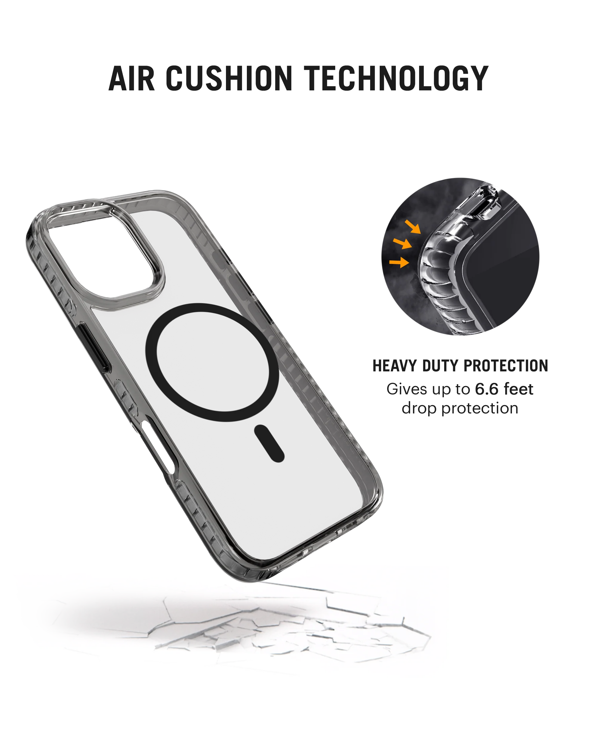 Stride 2.0 Clear MagSafe Phone Case Cover For iPhone 16 Plus - Image 6