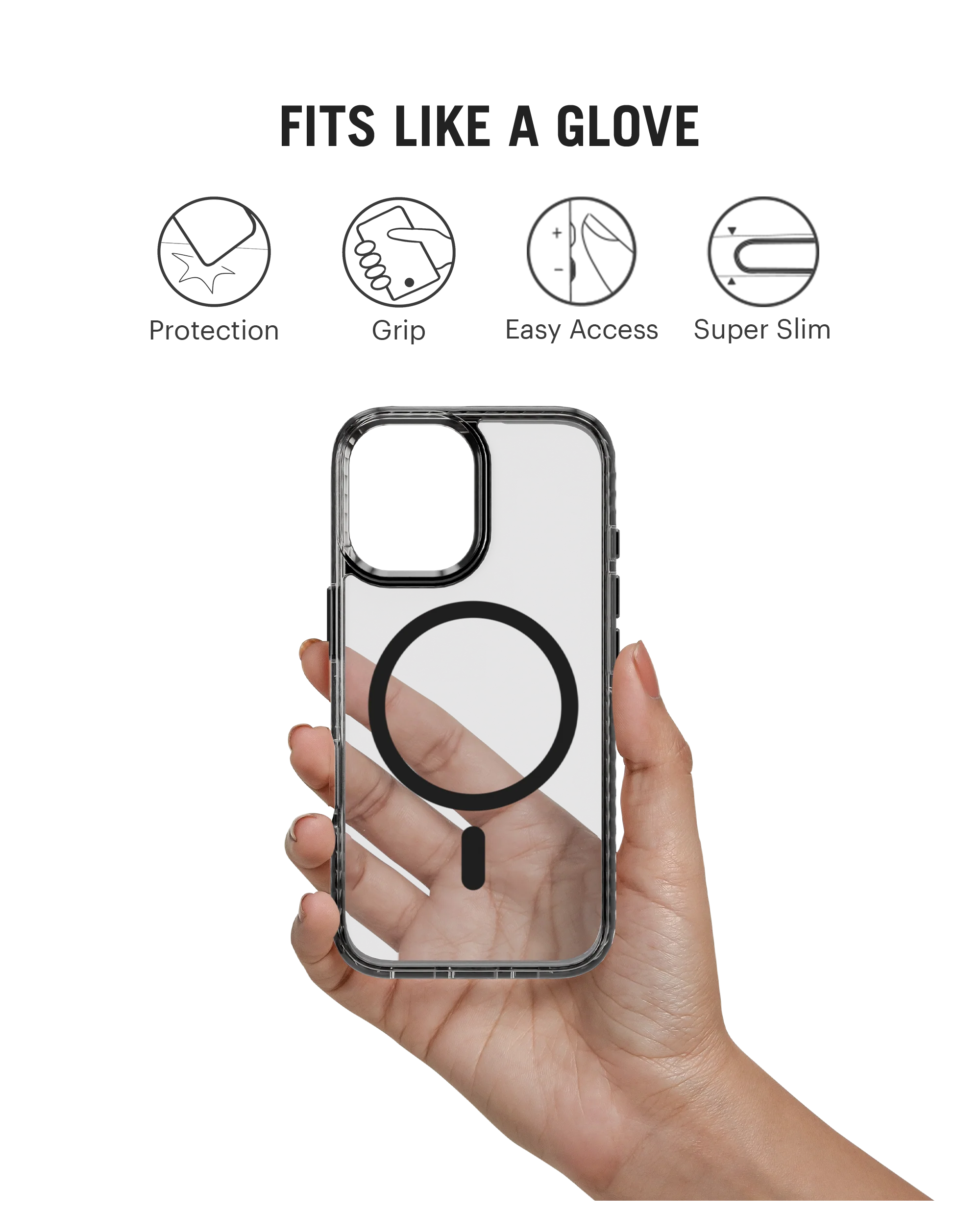 Stride 2.0 Clear MagSafe Phone Case Cover For iPhone 16 Plus - Image 8