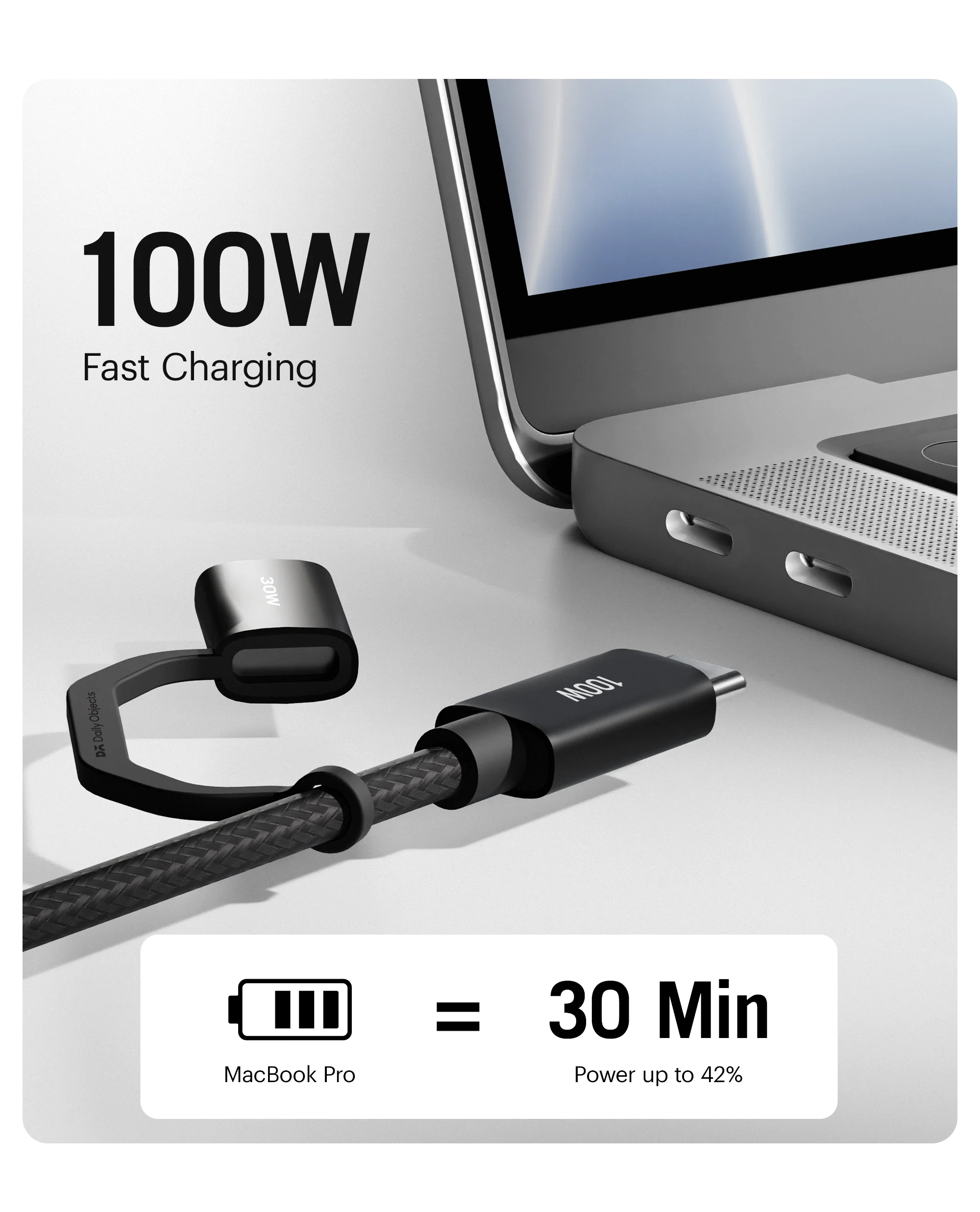 DailyObjects SURGE™ Kevlar Core 2-in-1 100W Apple Certified - MFi Charging Cable - Image 20