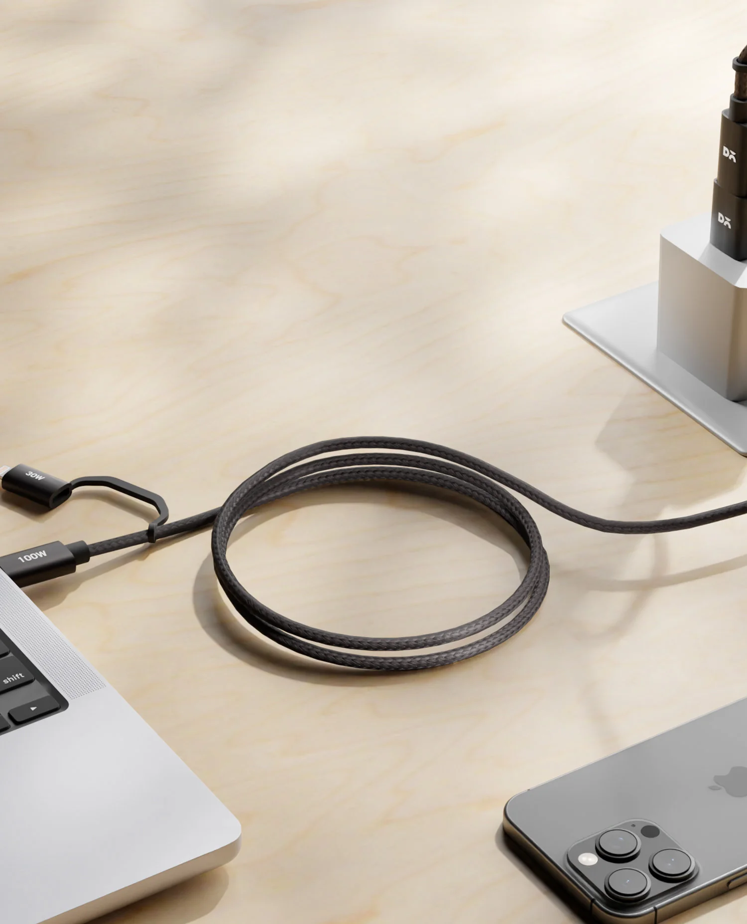 DailyObjects SURGE™ Kevlar Core 4-in-1 100W Charging Cable - Image 23