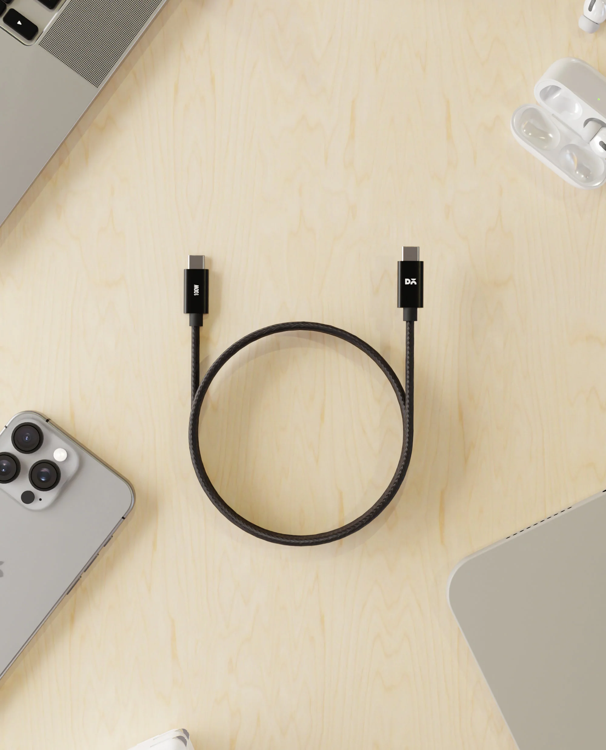 DailyObjects SURGE™ Kevlar Core USB-C 100W Charging Cable - Image 3